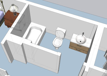 Bathroom 3D plan